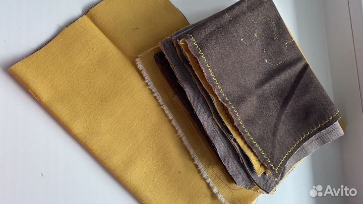 Ткань джинса, синтепон, атлас, кружево