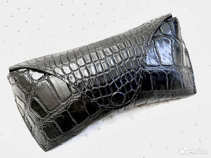 Футляр для очков натуральная кожа крокодила