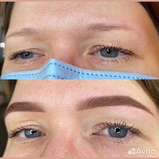 Коррекция, ламинирование и окрашивание бровей