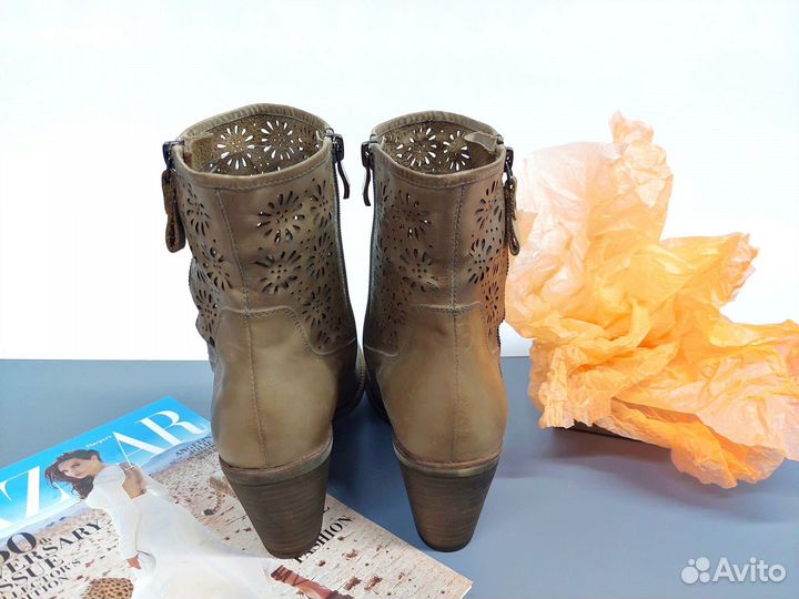 Ботильоны натуральная кожа 41 как новые