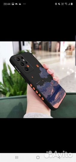 Чехол с аниме-пейзажем