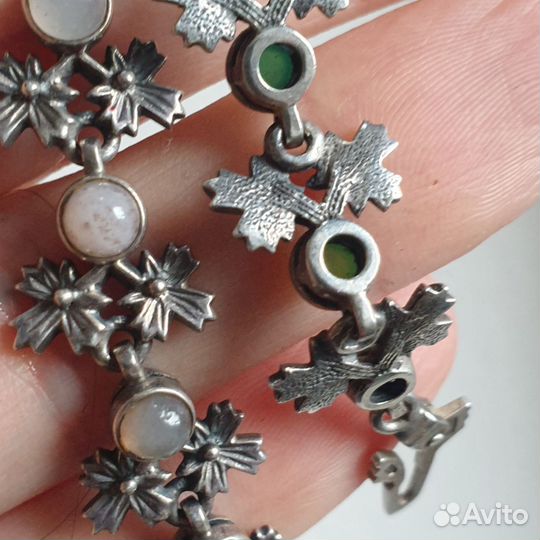 Браслет 835 пробы Самоцветы СССР