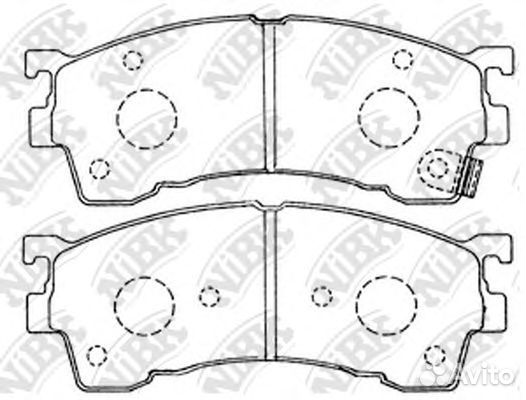 Колодки тормозные Fr MA 323, 626, MX-6, Xedos 6