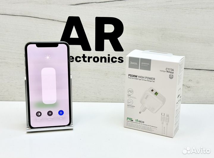 iPhone X 256Gb Silver (отличный,без ремонта,sim)