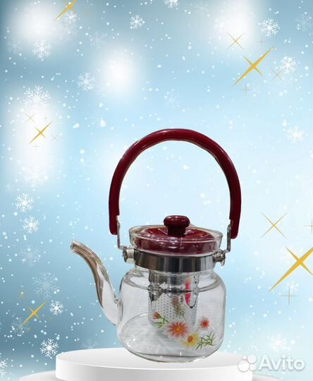 Чайник заварочный стеклянный 600 мл