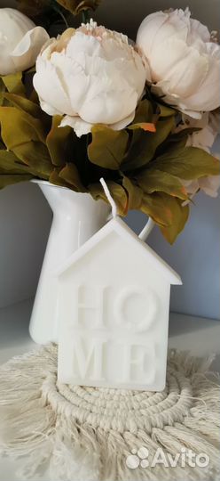 Свеча Домик ручная работа