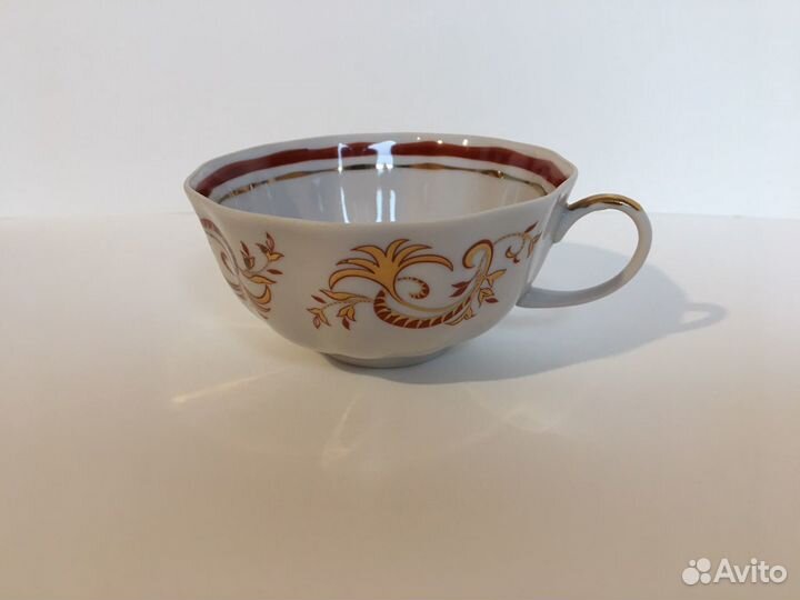 Сервиз чайный Дулево Тюльпан Золотое кружево