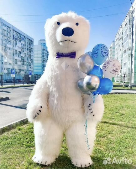 Ростовая кукла белый мишка рыжий лис и другие