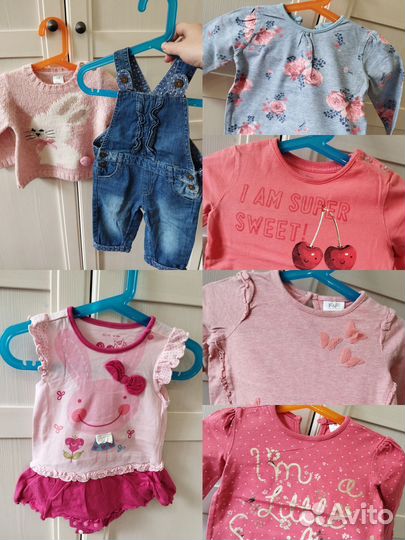 Пакет вещей для девочки 6-9 месяцев