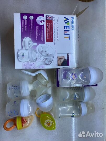 Молокоотсос ручной, бутылочки