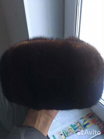 Мужская ушанка из норки