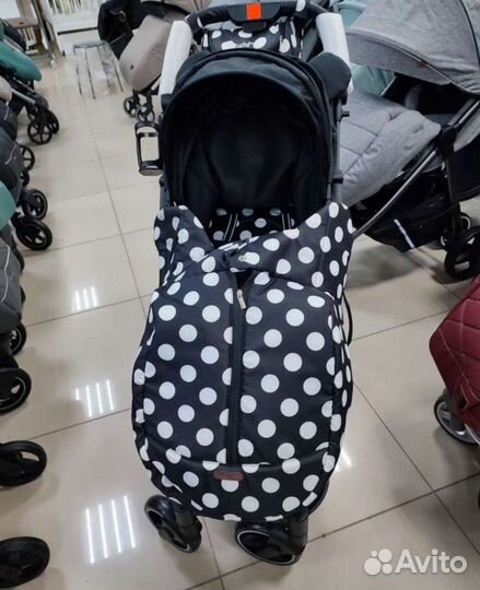 Коляска babalo 2023 Микки (белая рама)