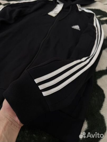 Оригинал Adidas Zip Hoodie Чёрное type Viperr