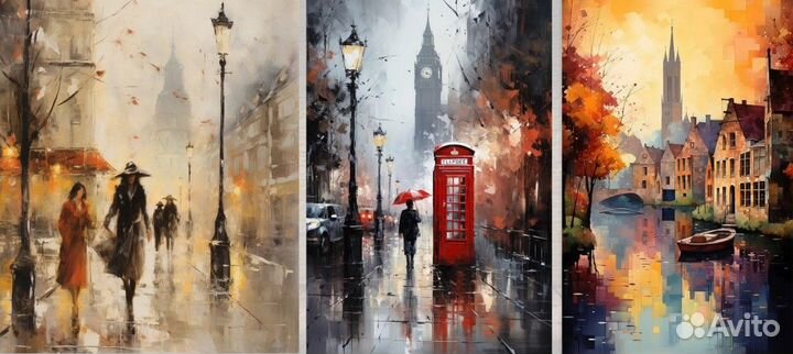 Картина улицы Европы