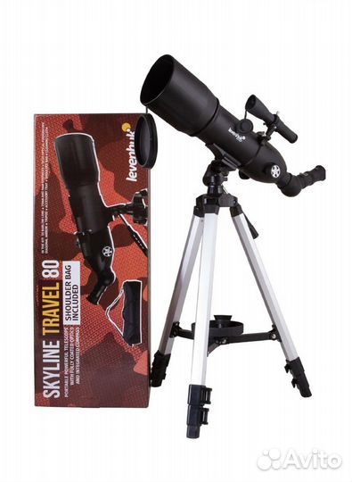 Телескоп levenhuk skyline travel 80 + сумка