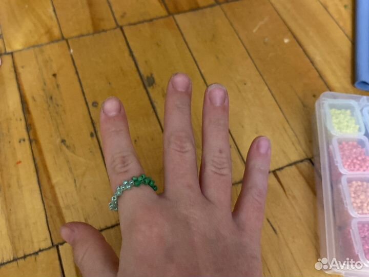 Кольцо из бисера