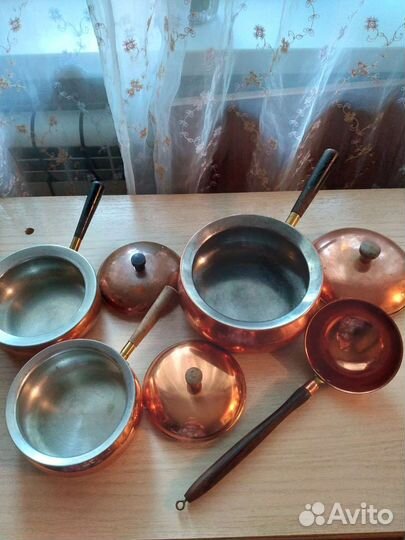 Медный ковш - сотейник. Португалия