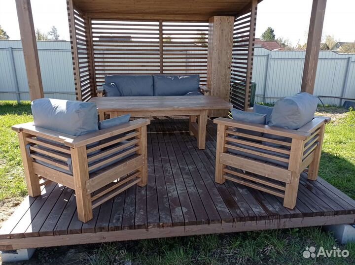 Садовая мебель из дерева