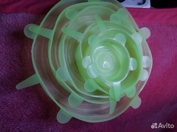 Силиконовая крышка для посуды универсальная