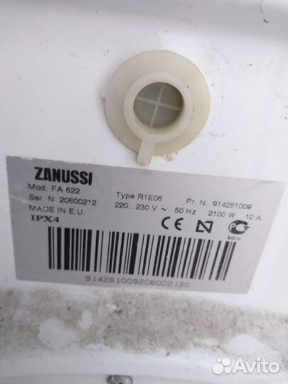 Стиральная машина zanussi FA622 бу
