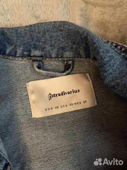 Джинсовая куртка женская stradivarius