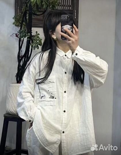 Стильная рубашка бохо