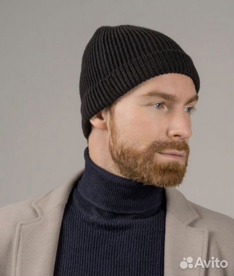 Шапка мужская зимняя бини классическая