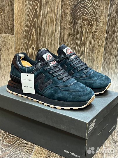 Кроссовки мужские New balance 574 темно зелёный