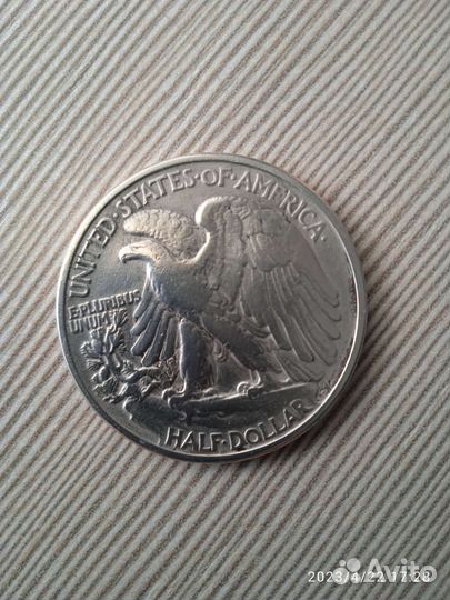 Монета 50 центов 1947 года