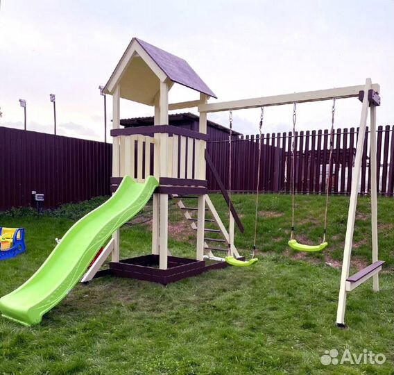 Детская деревянная площадка