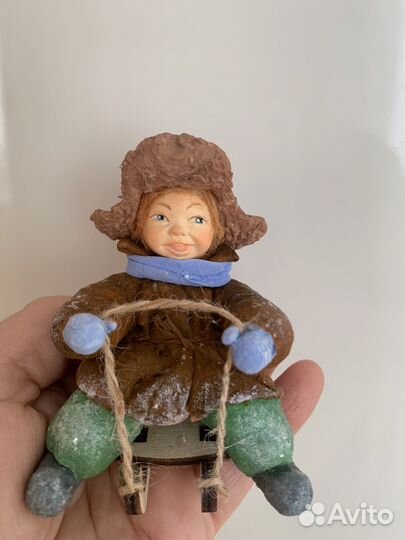 Ватные елочные игрушки