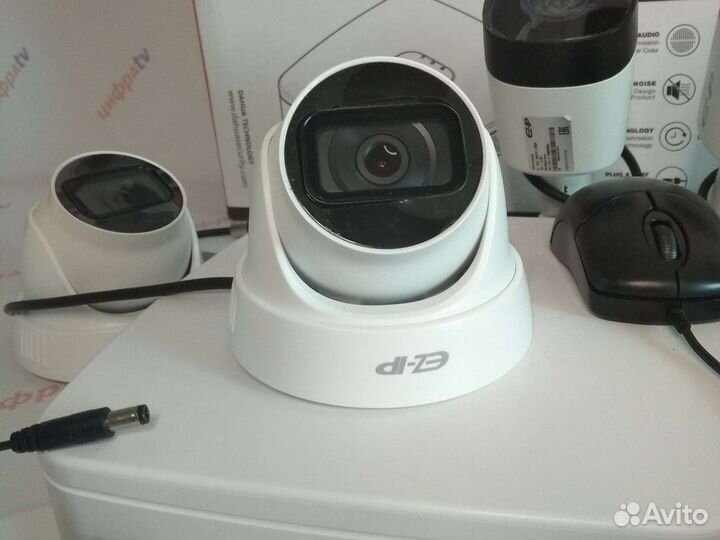 Видеонаблюдение 4Мп Dahua 14 камер IP варио