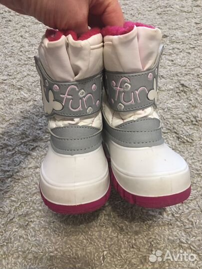 Сноубутсы для девочки 20 зебра