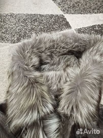 Шуба норковая с капюшоном