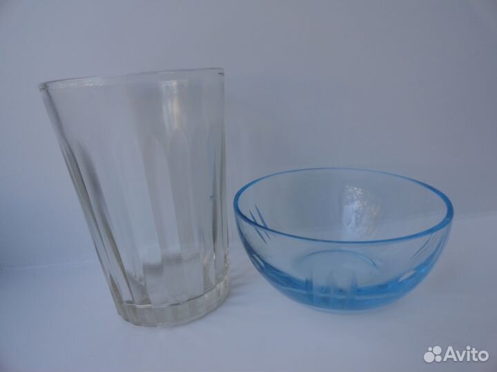 Розеточки, голубое стекло