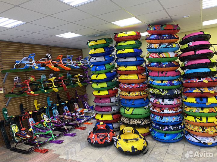 Снегокат детский со спинкой и толкателем