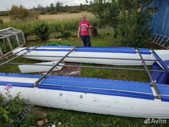 Парусный надувной катамаран сибкат-21