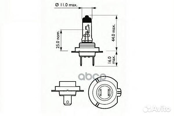 Л SCT H7 12V 55W 202136 SCT