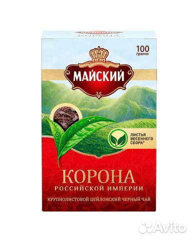 Чай Майский Корона Российской Империи Черный 100г