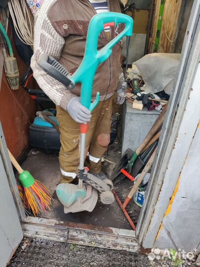 Газонокосилка электрическая bosch