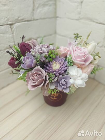 Букет из мыла ручной работы