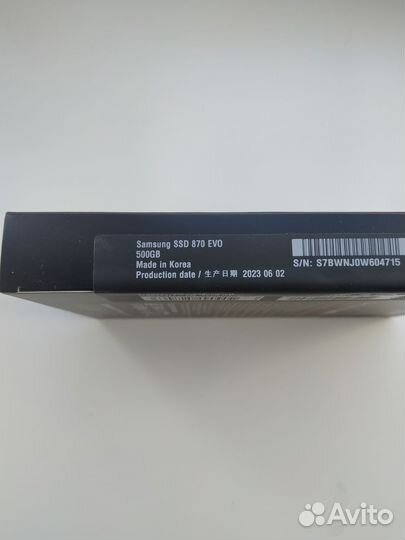SSD накопитель Samsung 870 EVO 500гб