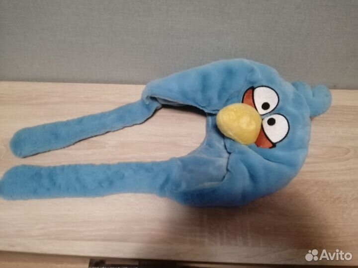Шапка angry birds. Шапки хлоп-ушки