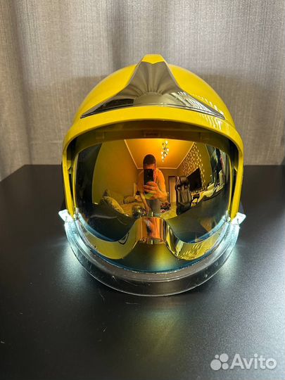 Шлем каска пожарного MSA Gallet F1 XF желтый