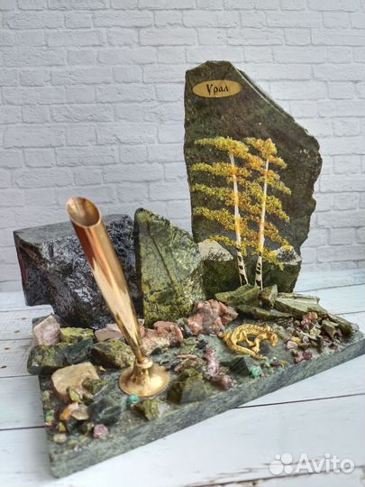 Подставка для ручки из натурального камня