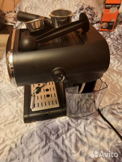 Кофемашина рожковая + кофемолка