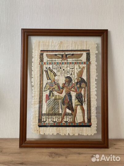 Картина в египетском стиле. Папирус, декор