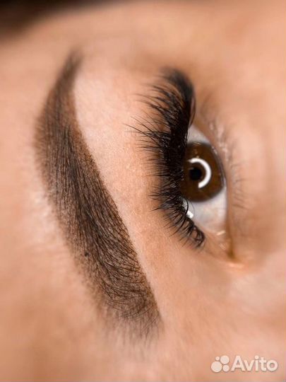 Перманентный макияж век бровей губ татуаж