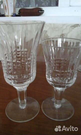 Фужеры +рюмки хрусталь СССР