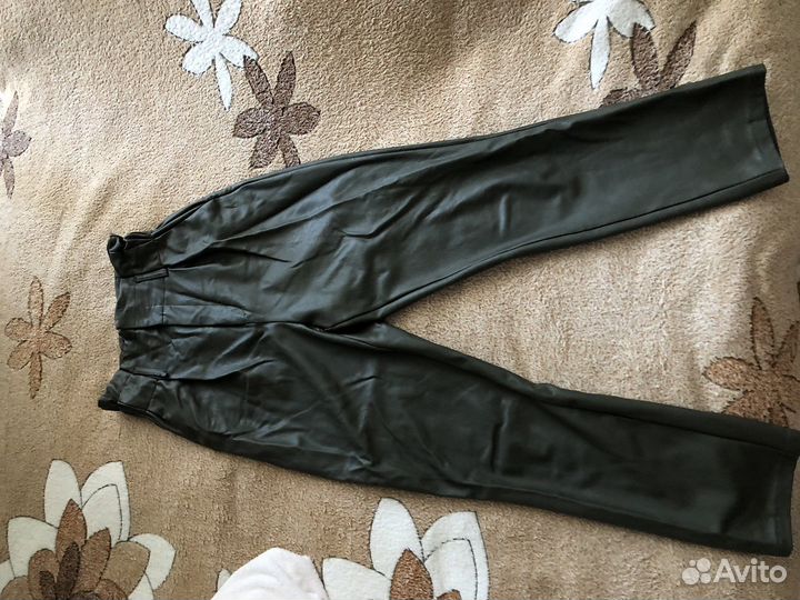 Кожаные штаны женские